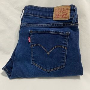 LEVI'S "711" CLASSIC MID-RISE PRE-WASHED SKINNY JEANS; SIZE 33 $25